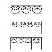 Ограда с коваными элементами 31007