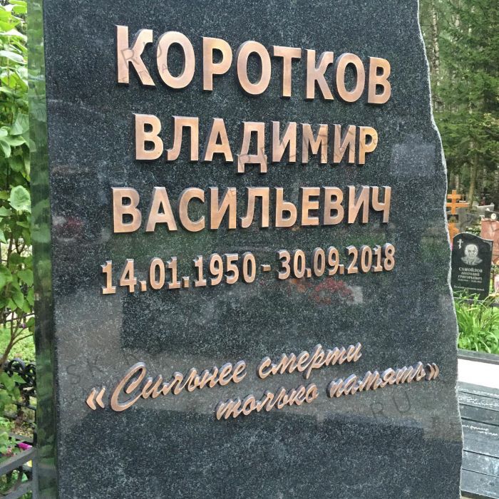 Бронзовые буквы на памятник BR934